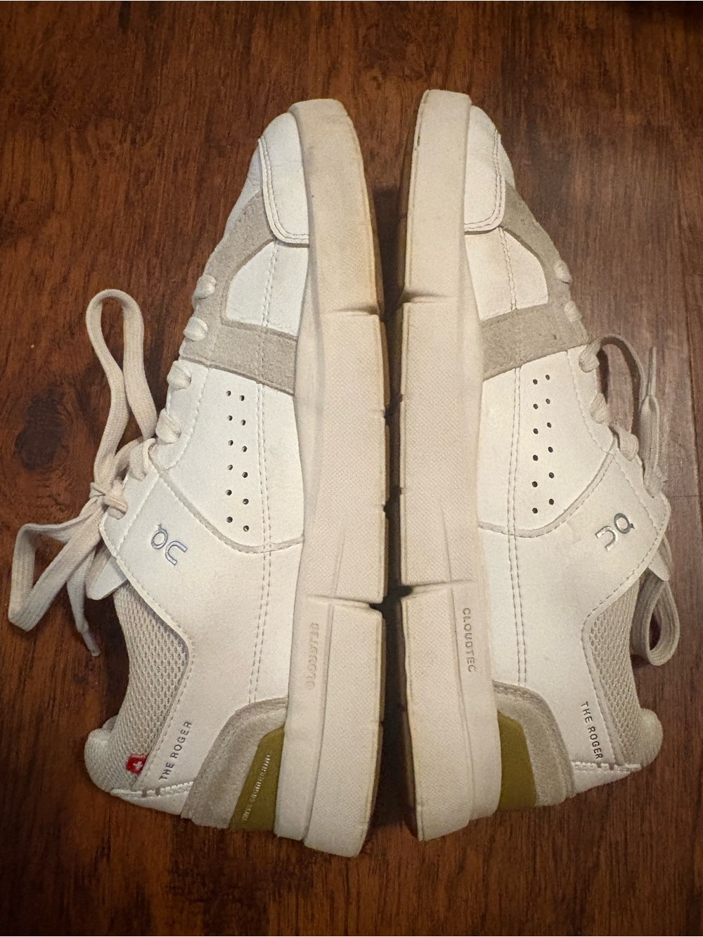 On Running Women's The Roger Low-Top Athletic Sneakers — White/Cream